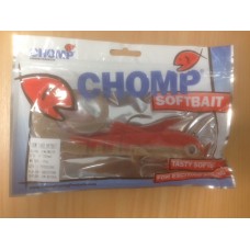 CHOMP LARGE SERIES SOFTBAIT, PINK/WHITE, 10" (250mm), 100 GRAMS, 1P/BAG